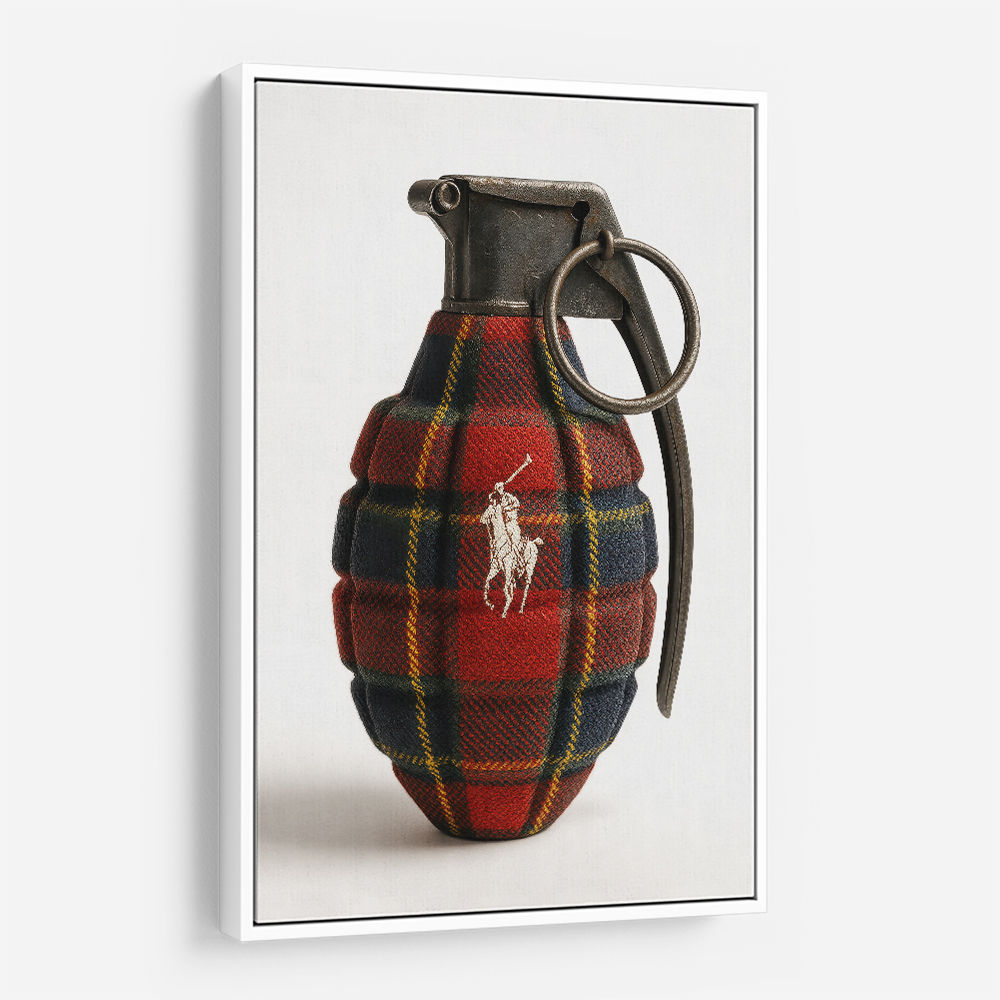 Ralph Lauren Fashion Inspired Grenade Wall Art   